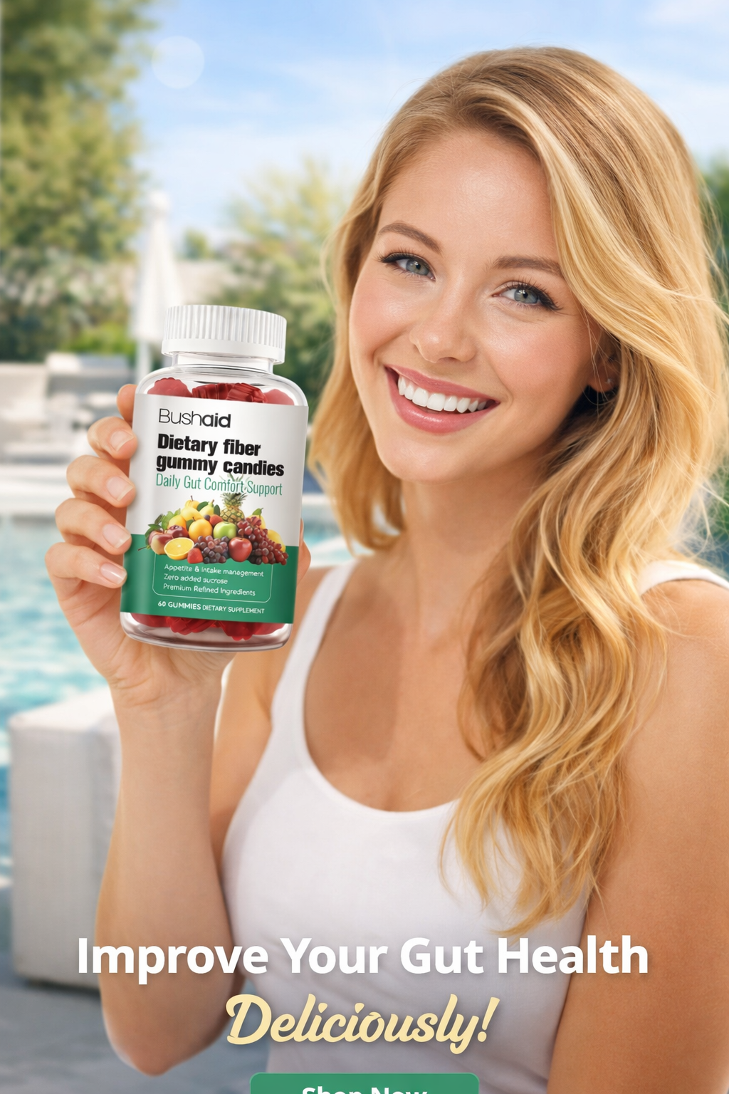 Fruit Fiber Vitamin Gummies Supplement 60 Count