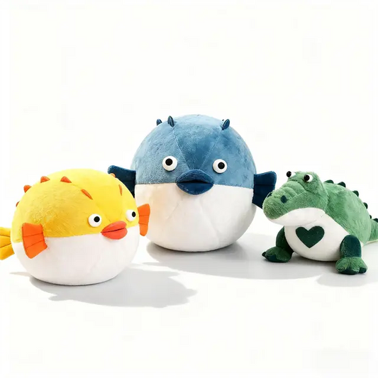 Angry Pufferfish Plush - Round & Spiky UglyCutePlush