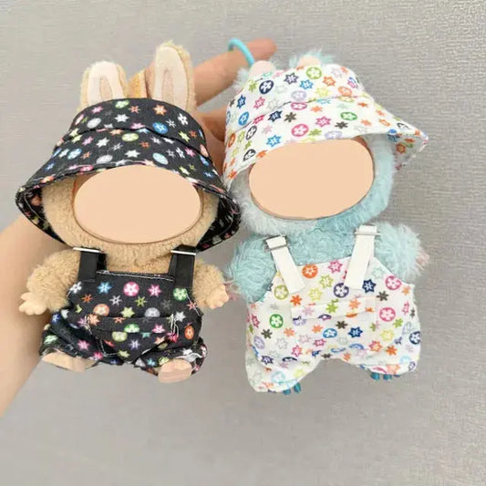 Designer Outfit Set for 17cm Labubu Dolls - Trendy Miniature Fashion LabuStyle